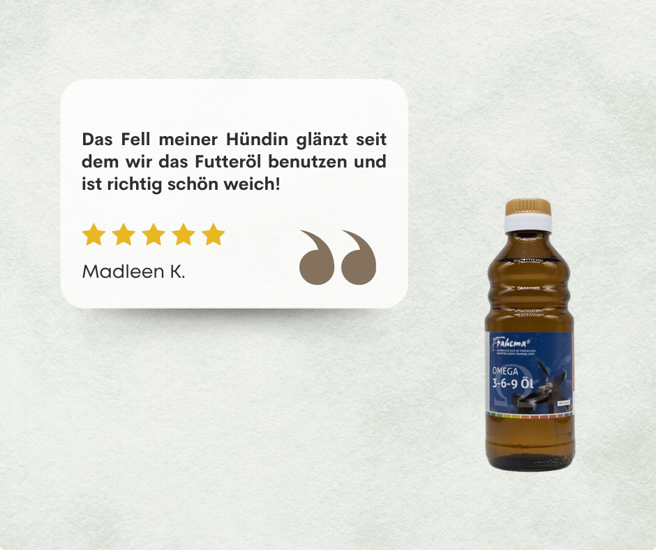 Omega 3-6-9 Öl für Hunde, 250ml im Glas | Pahema