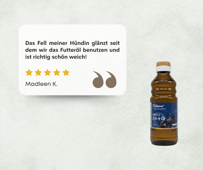 Omega 3-6-9 Öl für Hunde, 250ml im Glas | Pahema