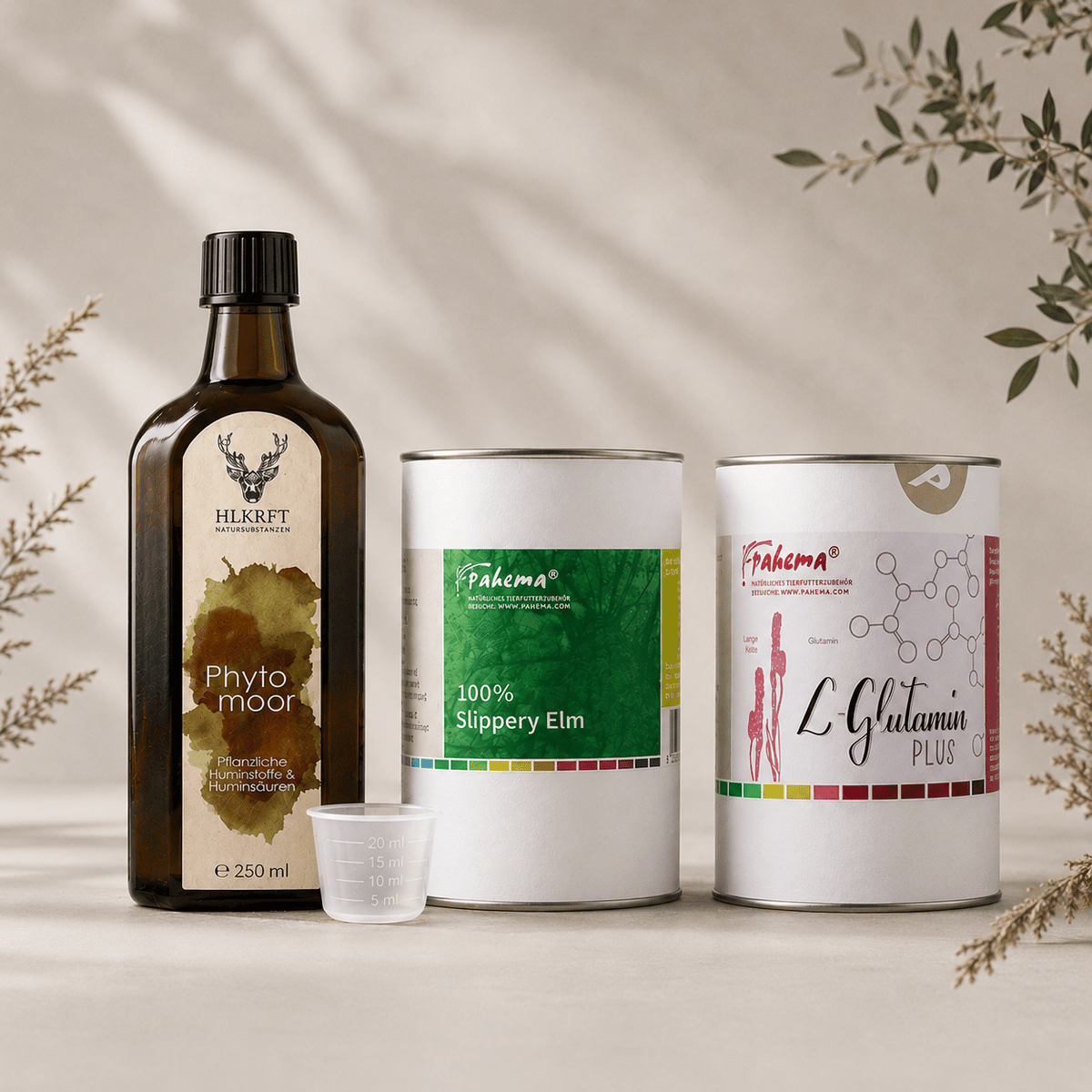 Magen-Darm-Bundle mit Phytomoor, Slippery Elm und L-Glutamin Plus